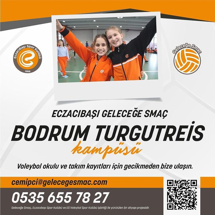 Eczacıbaşı Geleceğe Smaç Turgutreis Kampüsü voleybol okulu kayıtl